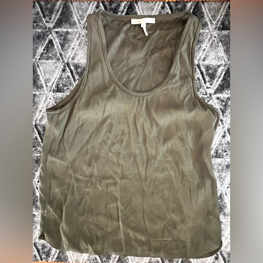 Maje Olive Green Viscose Tank Top